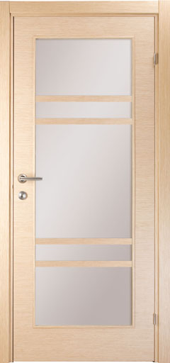 Итальянская межкомнатная дверь Марио Риоли Linea 405L белёный дуб