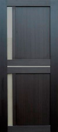 Межкомнатная дверь Мастер и К серия Лайт модель 2121/C ПО со стеклом велюр Шоко