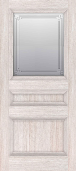 Межкомнатная дверь Мастер и К серия Лайт модель 2140/3 ПО со стеклом велюр КАПУЧИНО