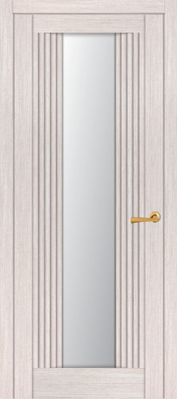 Межкомнатная дверь Мастер и К серия Лайт модель 2193 ПО со стеклом велюр КАПУЧИНО