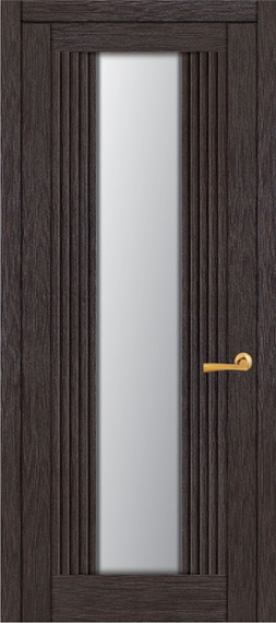Межкомнатная дверь Мастер и К серия Лайт модель 2193 ПО со стеклом велюр Шоко