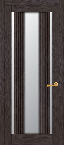 Межкомнатная дверь Мастер и К серия Лайт модель 2195 ПО со стеклом велюр Шоко