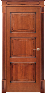 Межкомнатная дверь из массива дуба Д6 ПГ орех