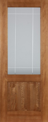 Межкомнатная дверь фабрики Поставский МЦ модель М13 ПО со стеклом лак орех 10%