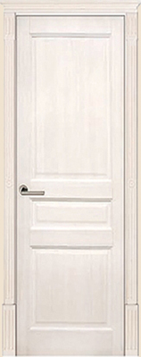 Межкомнатная дверь фабрики Поставский МЦ модель М5 ПГ белый воск