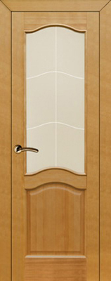 Межкомнатная дверь фабрики Поставский МЦ модель М7 ПО со стеклом бесцветный лак