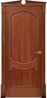 Межкомнатная дверь фабрики Поставский МЦ модель Д1 ПГ коньяк
