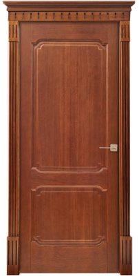 Межкомнатная дверь фабрики Поставский МЦ модель Д7 ПГ коньяк
