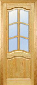 Межкомнатная дверь Поставского МЦ модель М7 ПО со стеклом не крашеная